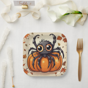 Little Halloween Spider Pappteller