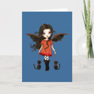 Little Halloween Vampire Card Karte