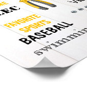 Little Handyman Birthday Milestone Birth Stats Poster (Ecke)