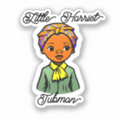 Little Harriet Tubman Black History Month Vinly Aufkleber (Vorderseite)