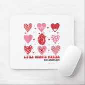 Little Hearts Chd Awareness Heart Anatomy Valentin Mousepad (Mit Mouse)