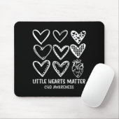 Little Hearts Chd Disease Awareness Heart Warrior Mousepad (Mit Mouse)