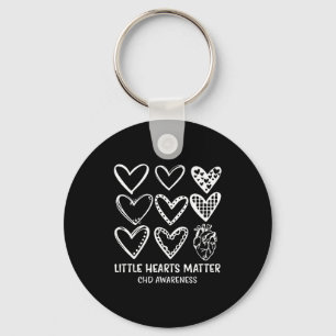 Little Hearts CHD-Krankheitsbewusstsein Herz Krieg Schlüsselanhänger