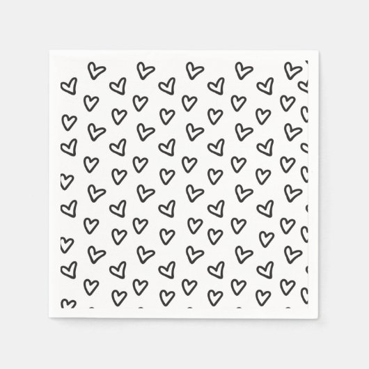 Little Hearts Cocktail Napkin Serviette (Vorderseite)