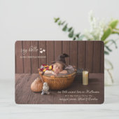 Little Hearts Foto Geburtsankündigung Ankündigung (Stehend Vorderseite)