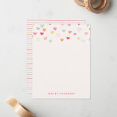 Little Hearts Stationery - Erdbeere Mitteilungskarte (Vorderseite/Rückseite Beispiel)