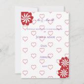 little hearts wedding einladung (Rückseite)