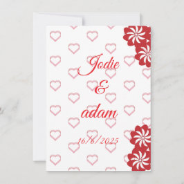 little hearts wedding einladung
