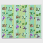 Little Herb Garden Dragons Geschenkpapier (Flach)