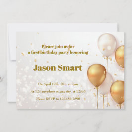 Little Hero Erste Geburtstagsfeier Einladung