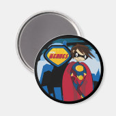 Little Heroes Superhero Magnet (Vorderseite/Rückseite)