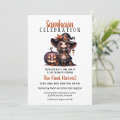 Little Hexch Samhain Harvest Halloween-Party Einladung (Stehend Vorderseite)