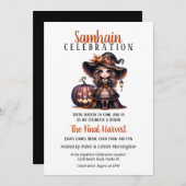 Little Hexch Samhain Harvest Halloween-Party Einladung (Vorne/Hinten)