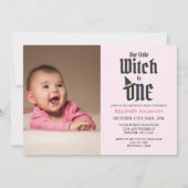 Little Hexe 1. Geburtstag Einladung (Vorderseite)