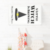 Little Hexe braut Halloween-Schwangerschaft Banner (Insitu)