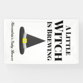 Little Hexe braut Halloween-Schwangerschaft Banner (Horizontal)