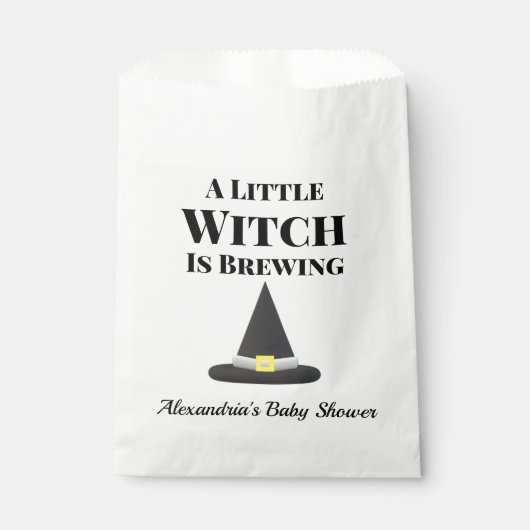 Little Hexe braut Halloween-Schwangerschaft Geschenktütchen (Vorderseite)