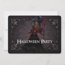 Little Hexe Fantasy Halloween-Party Einladung 4
