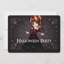 Little Hexenfantasy Halloween-Party laden Sie ein  Einladung