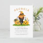 Little Hexengeburt Einladung (Stehend Vorderseite)