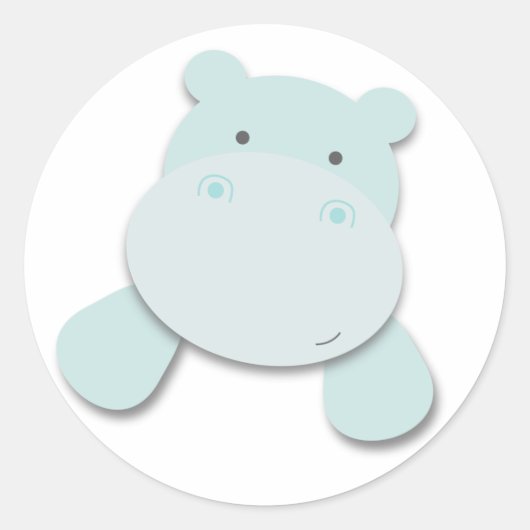 Little Hippo | Aufkleber (Vorderseite)