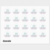 Little Hippo {Pink} | Aufkleber (Blatt)