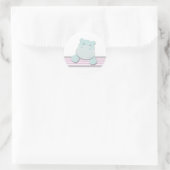 Little Hippo {Pink} | Aufkleber (Tasche)