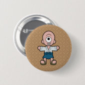 Little Hitotsume-kozo Yokai Button (Vorne & Hinten)