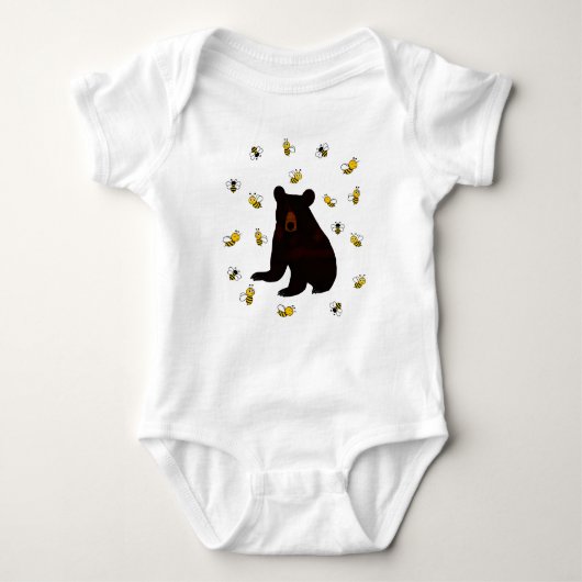 Little Honey Bear Baby Strampler (Vorderseite)