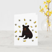 Little Honey Bear Karte (Gelbe Blume)
