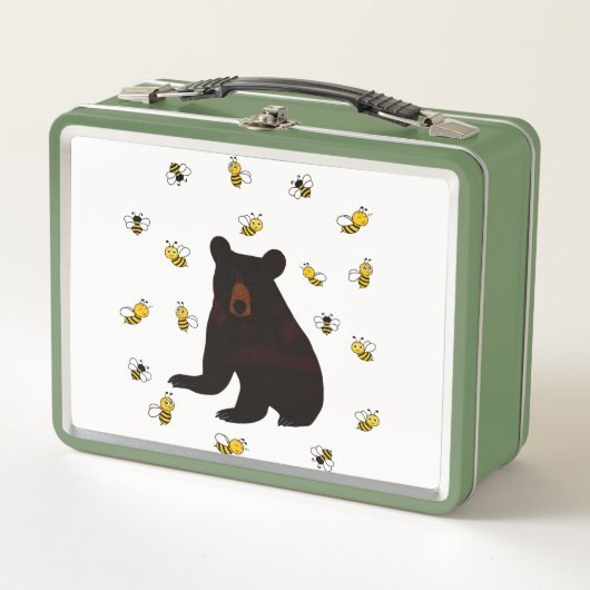 Little Honey Bear Metall Brotdose (Vorderseite)
