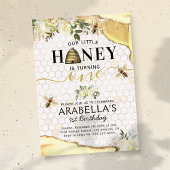 Little Honey Bee 1. Geburtstag Einladung