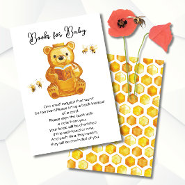 Little Honey Bee Baby Shower Books for Baby Einladung