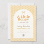 Little Honey Bee Baby Shower Einladung (Vorderseite)