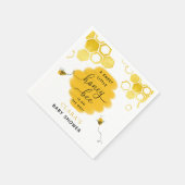 Little Honey Bee Baby Shower Napkins Serviette (Ecke)