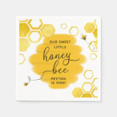 Little Honey Bee Birthday Napkins Serviette (Vorderseite)