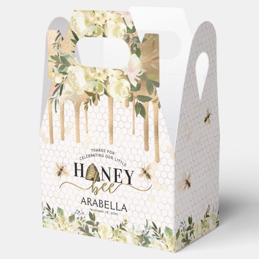 Little Honey Bee Birthday Party Fevor Box Geschenkschachtel (Geöffnet)