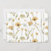 Little Honey Bee Chamomile 1. Geburtstag Foto Einladung (Rückseite)