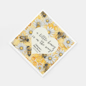 Little Honey Bee Comb Daisy Spring Baby Shower Serviette (Ecke)