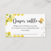 Little Honey Bee Diaper Raffle Card Begleitkarte (Vorderseite)
