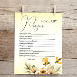 Little Honey Bee Gebete für Baby Shower Card