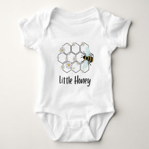 Little Honey Bee, Geschenk Daisy Bee Honeycomb Baby Strampler