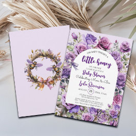 Little Honey Bee Rose Kinderdusche Einladung