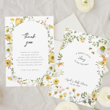 Little Honey Bee Yellow Wildblumen Babydusche