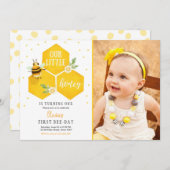 Little Honey Birthday Einladung Biene Day Bee Part (Vorne/Hinten)