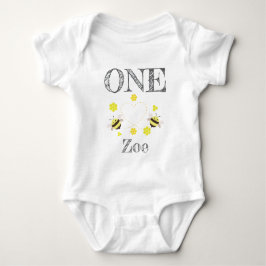 Little Honey Bodysuit Kids 1st Birthday Baby Strampler