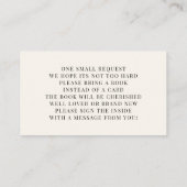 Little Honey Books For Baby Bee Baby Shower Begleitkarte (Rückseite)