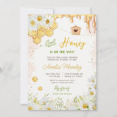 Little Honey Bumblebee Mommy to Bee Baby Shower Einladung (Vorderseite)