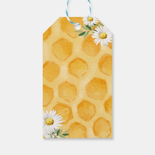 Little Honey Danke, Baby Dusche Geschenkanhänger (Rückseite)