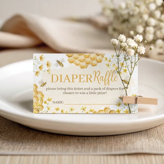 Little Honey Diaper Raffle Insert